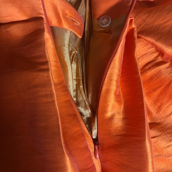 Parosh Orange Mini Skirt with Pockets Size Medium - Picture 5 of 8